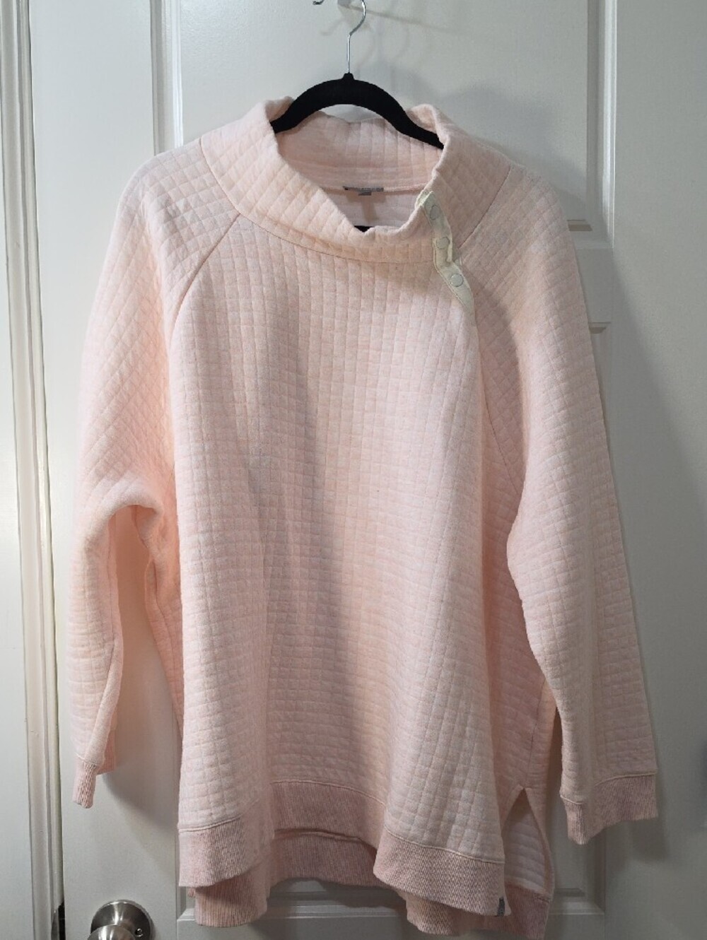 T by Talbots Women's Light Pink Quilted Pullover - 3X - Picture 9 of 9